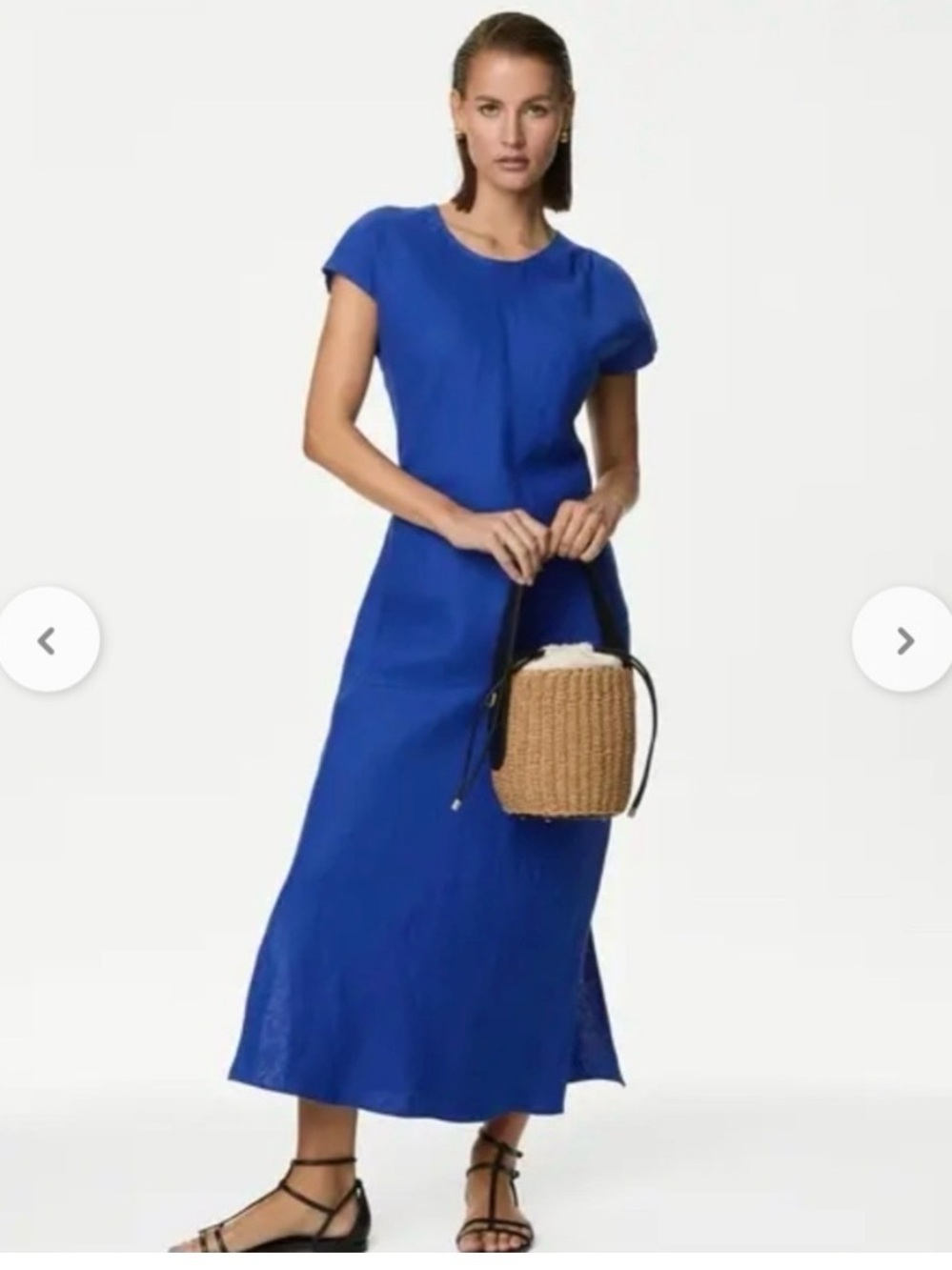 Marks & Spencer Cobalt Blue Maxi Dress- Size 6 US